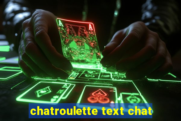 chatroulette text chat